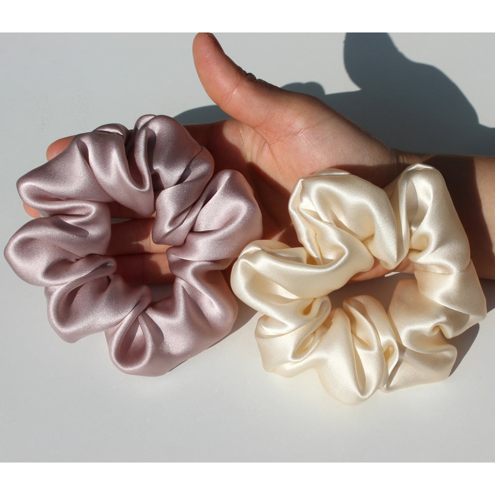 Pure Silk Large Scrunchies