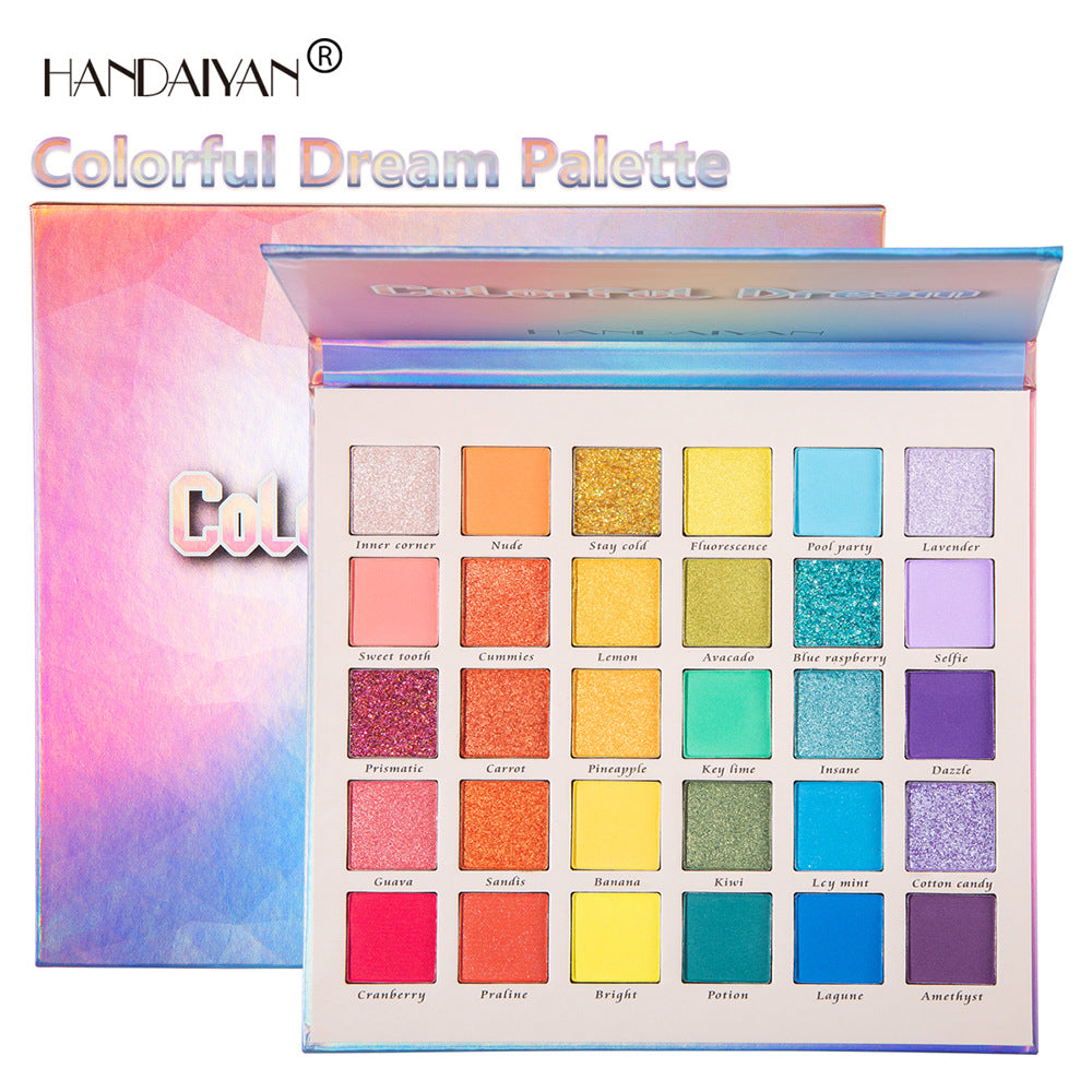 HANDAIYAN 30 Colour Pearly Matte Glitter Eyeshadow Palette