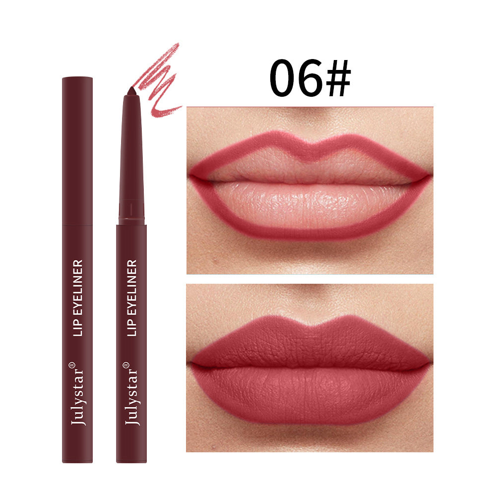 Waterproof Lipstick Lips Pink Matte Solid Lipliner