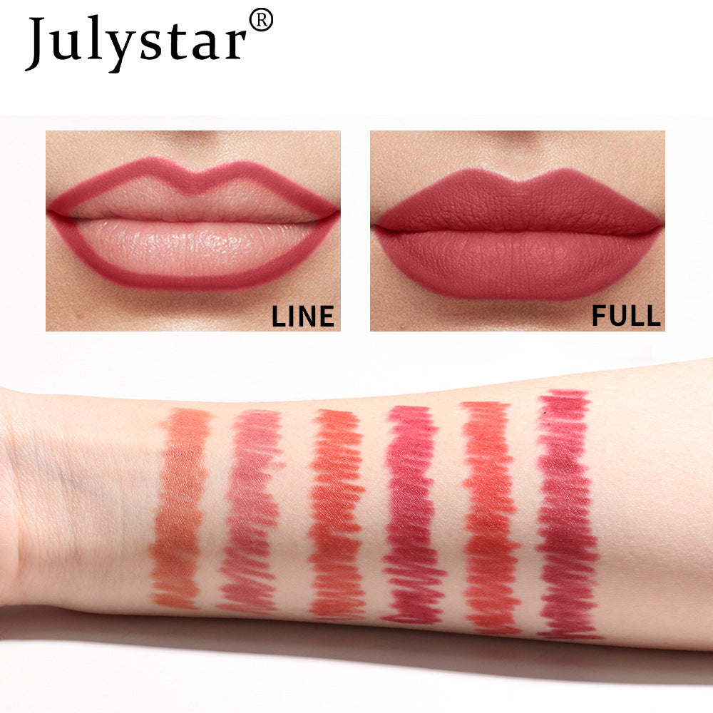 Waterproof Lipstick Lips Pink Matte Solid Lipliner