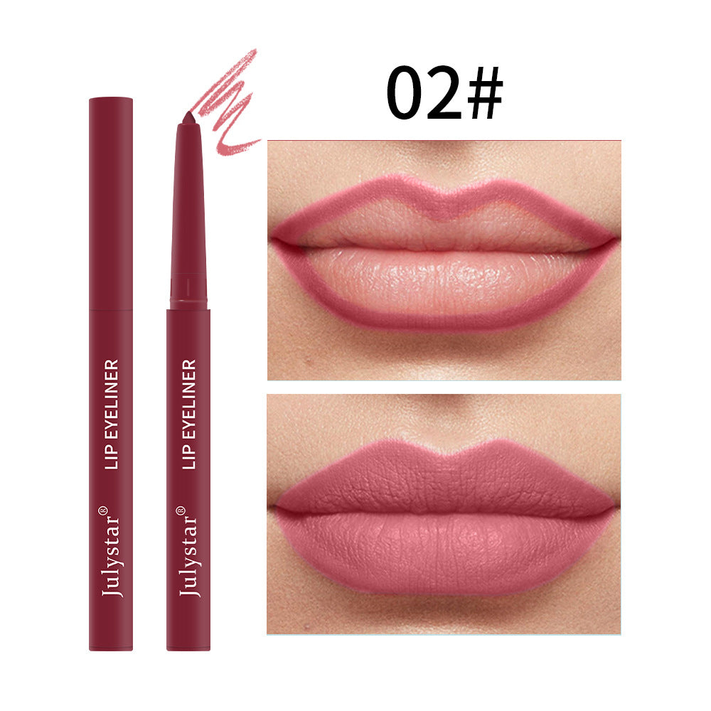 Waterproof Lipstick Lips Pink Matte Solid Lipliner