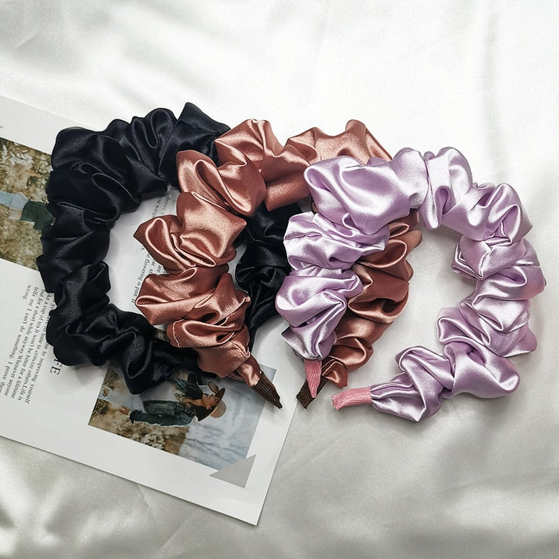 Silk Knot Wide Headbands