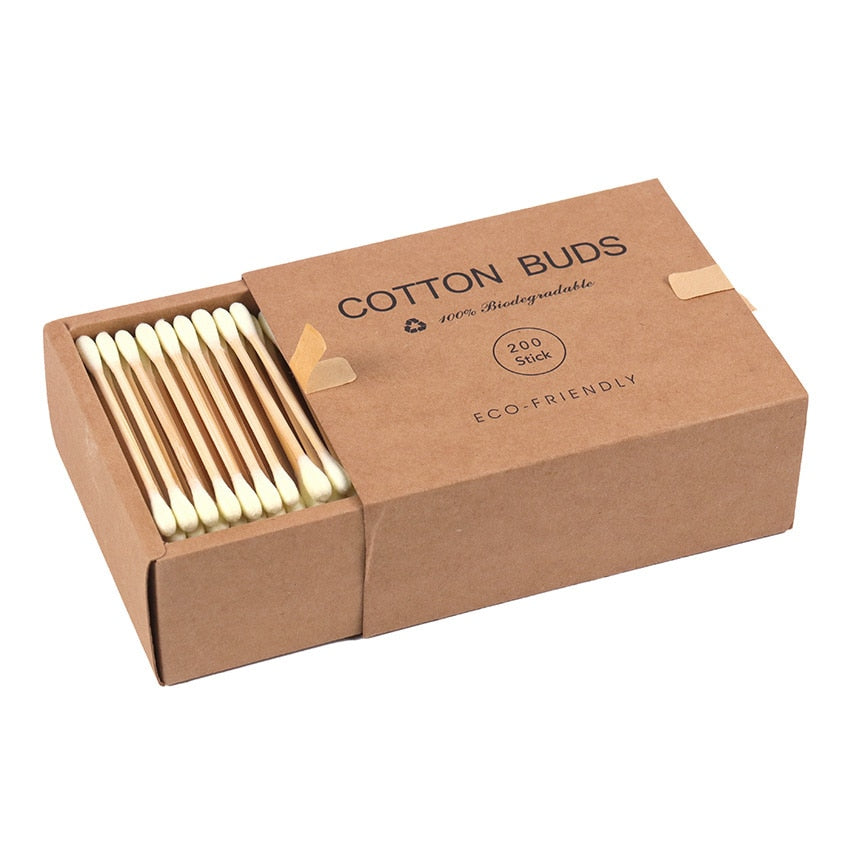 Yellow cotton buds