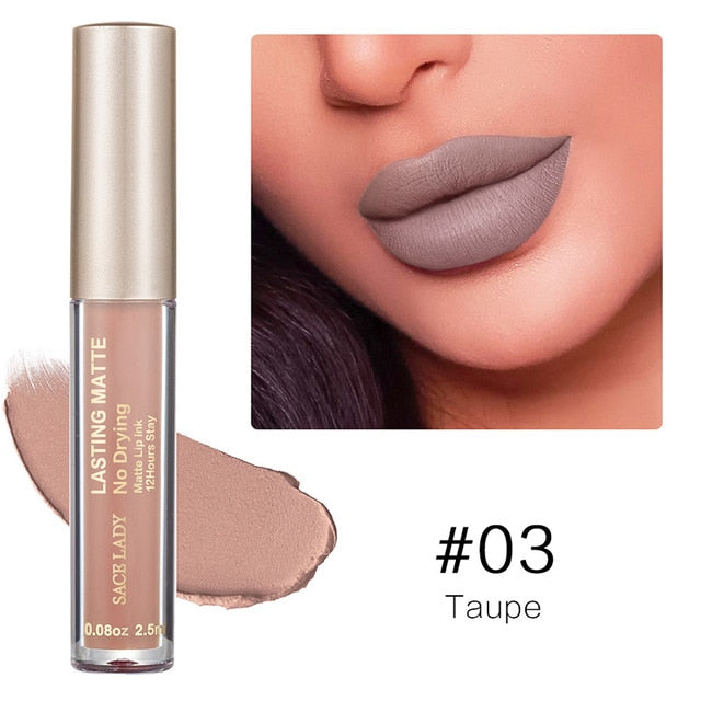 Waterproof Nude Matte Lipstick