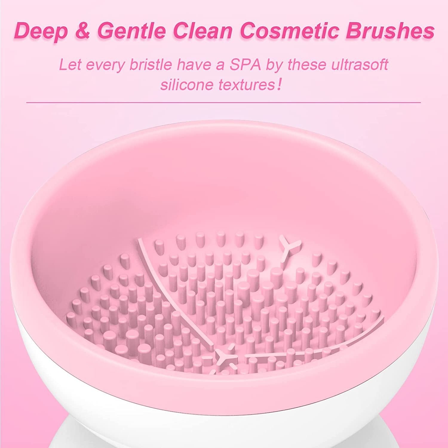 Deep & gentle clean cosmetic brushes 