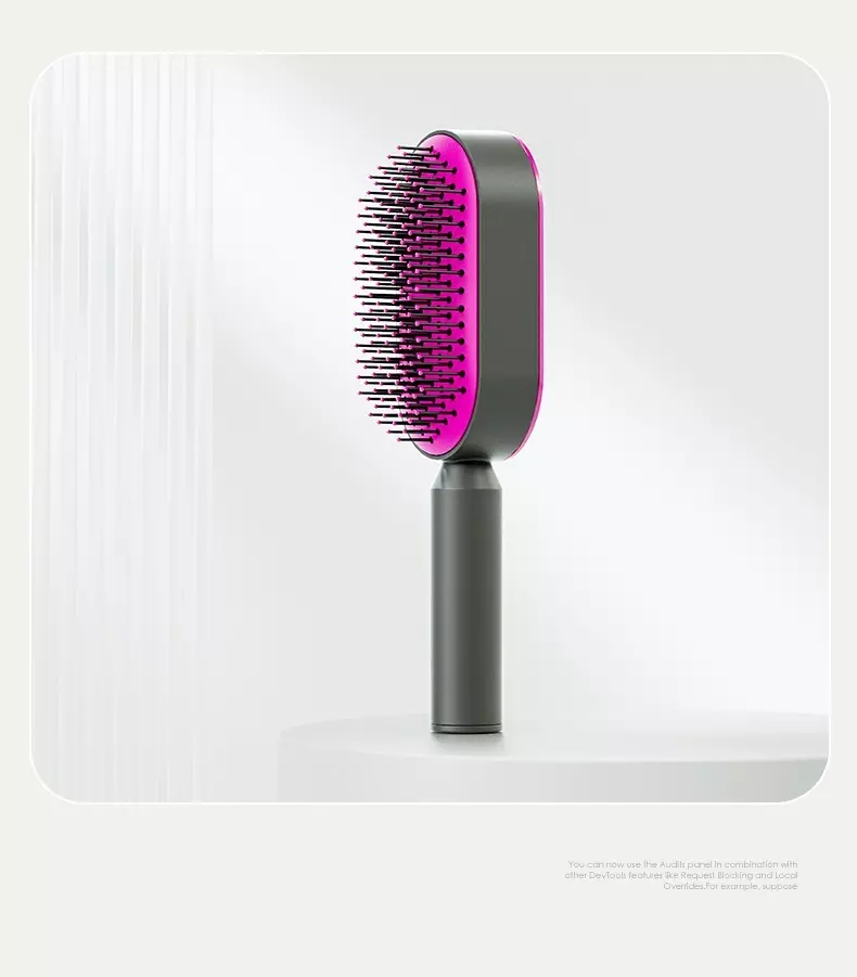 Pink Gentle Detangling Air Cushion Comb