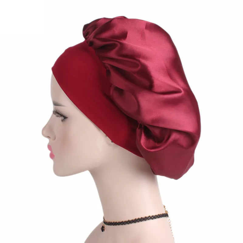 Satin Bonnet Hair Styling Cap