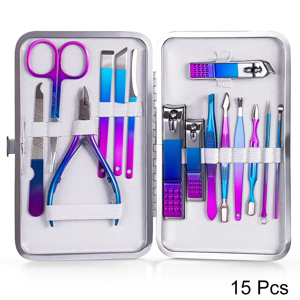 15 pcs Stainless Steel Nail Care Kit