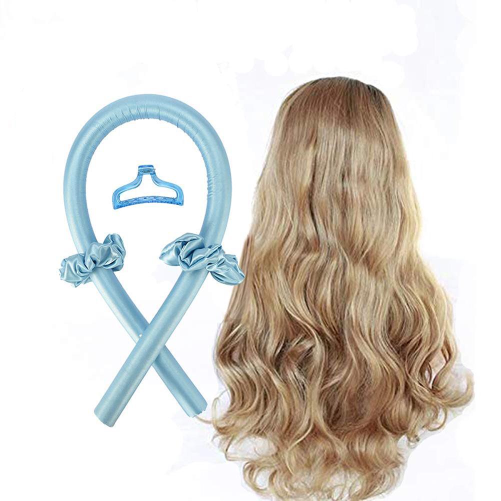 Blue Curling Headband for Effortless Hairstyling