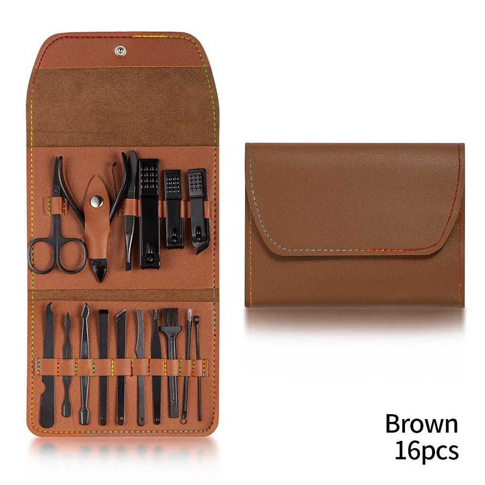 16 pcs brown