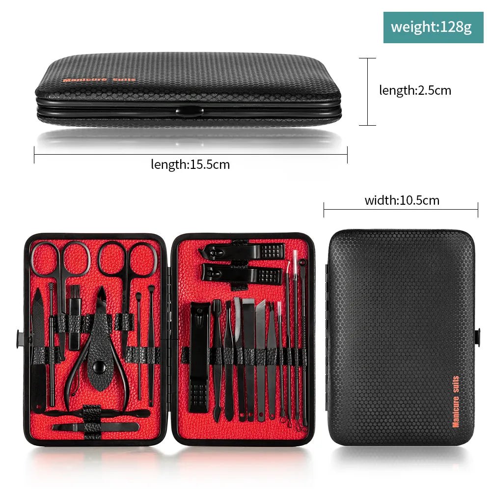 Professional steel manicure kit